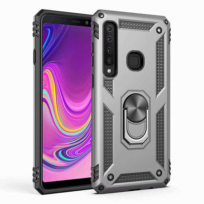 Galaxy A9 2018 Kılıf Zore Vega Kapak Gri
