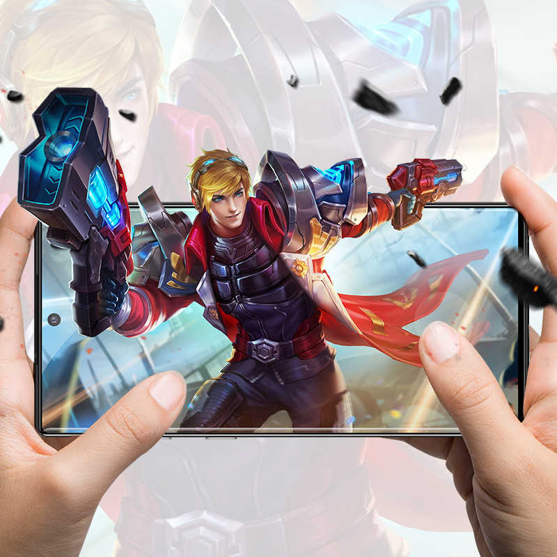 Galaxy A91 (S10 Lite) Zore Kenarları Kırılmaya Dayanıklı Cam Ekran Koruyucu Siyah