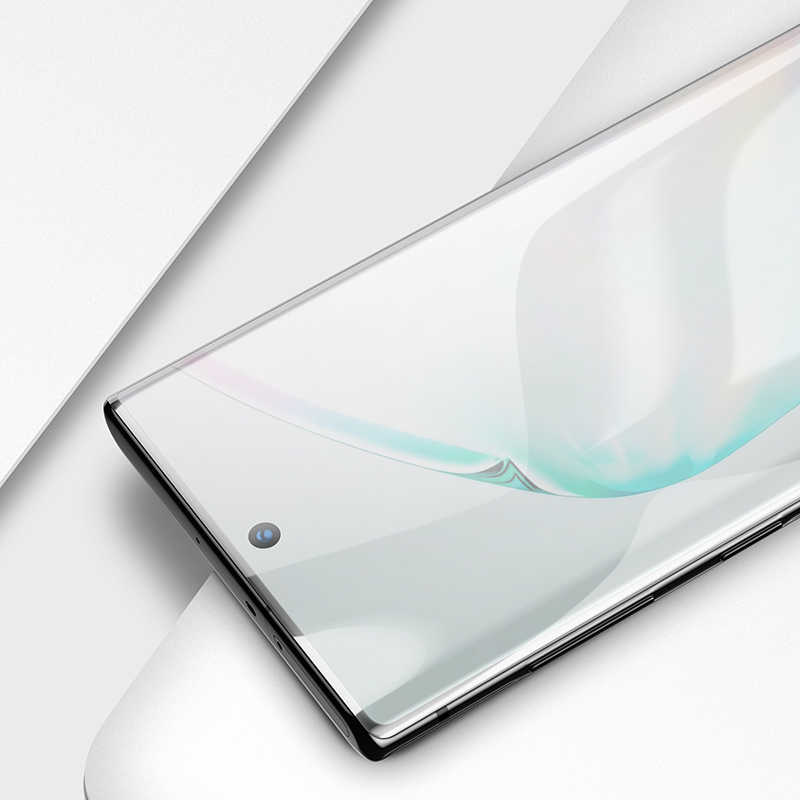 Galaxy A91 (S10 Lite) Zore Kenarları Kırılmaya Dayanıklı Cam Ekran Koruyucu Siyah