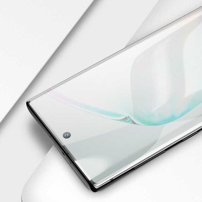 Galaxy A91 (S10 Lite) Zore Kenarları Kırılmaya Dayanıklı Cam Ekran Koruyucu Siyah