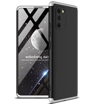 Galaxy A91 (S10 Lite) Kılıf Zore Ays Kapak Siyah-Gri