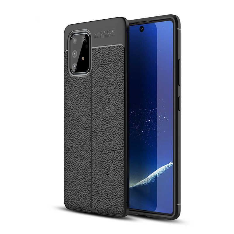 Galaxy A91 (S10 Lite) Kılıf Zore Niss Silikon Kapak Siyah