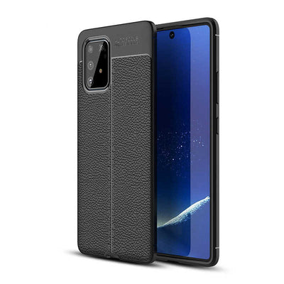 Galaxy A91 (S10 Lite) Kılıf Zore Niss Silikon Kapak Siyah