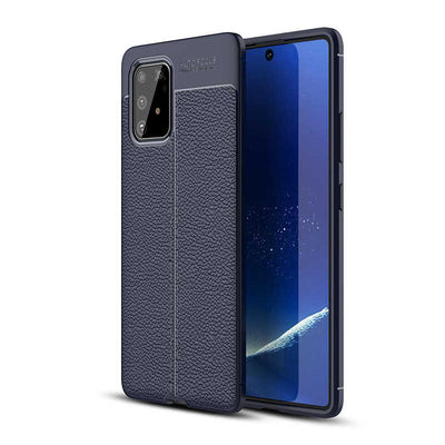 Galaxy A91 (S10 Lite) Kılıf Zore Niss Silikon Kapak Lacivert