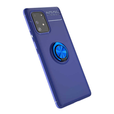 Galaxy A91 (S10 Lite) Kılıf Zore Ravel Silikon Kapak Mavi
