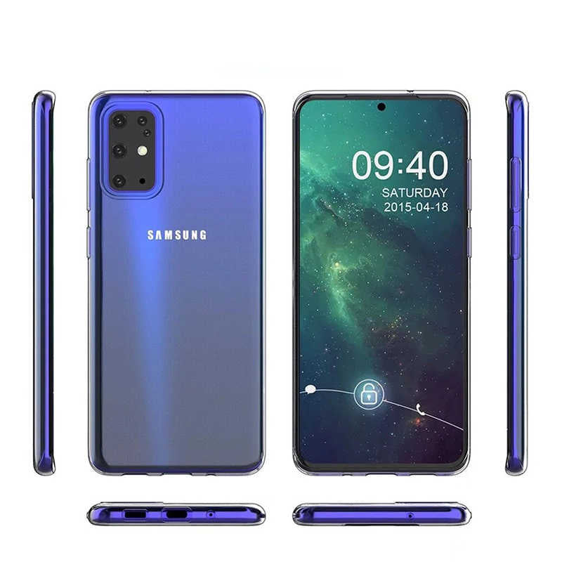 Galaxy A91 (S10 Lite) Kılıf Zore Süper Silikon Kapak Renksiz
