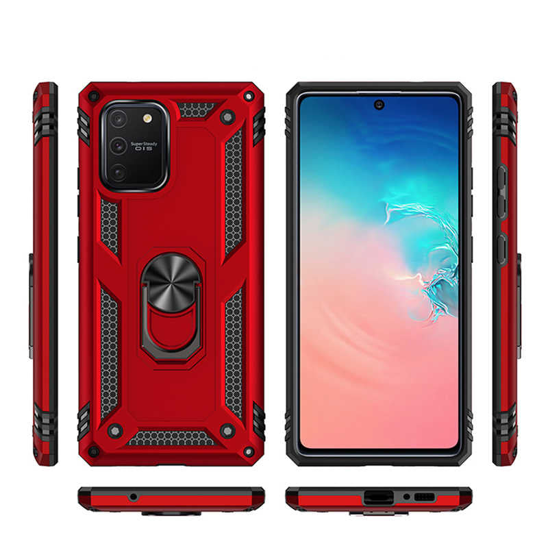 Galaxy A91 (S10 Lite) Kılıf Zore Vega Kapak Gri