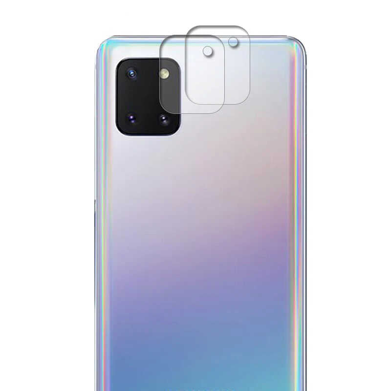 Galaxy A91 (S10 Lite) Zore Nano Kamera Koruyucu Renksiz