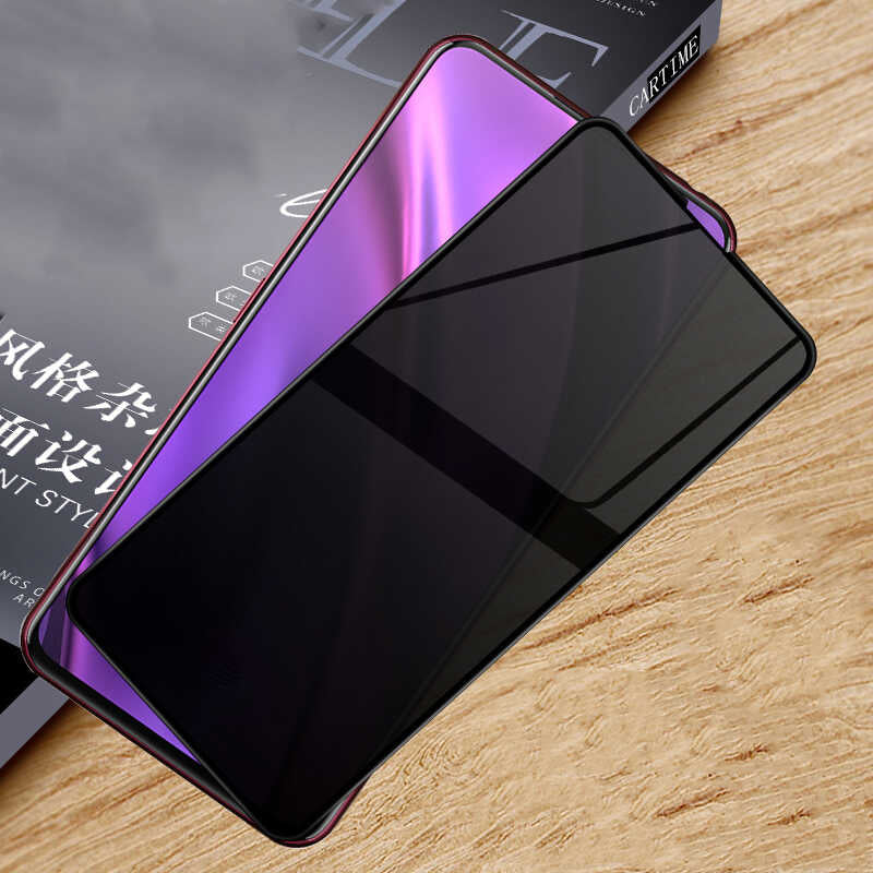 Xiaomi Mi 9T Zore New 5D Privacy Temperli Ekran Koruyucu Siyah