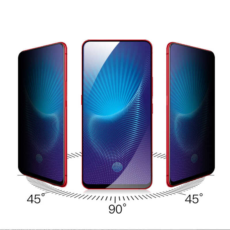 Xiaomi Mi 9T Zore New 5D Privacy Temperli Ekran Koruyucu Siyah