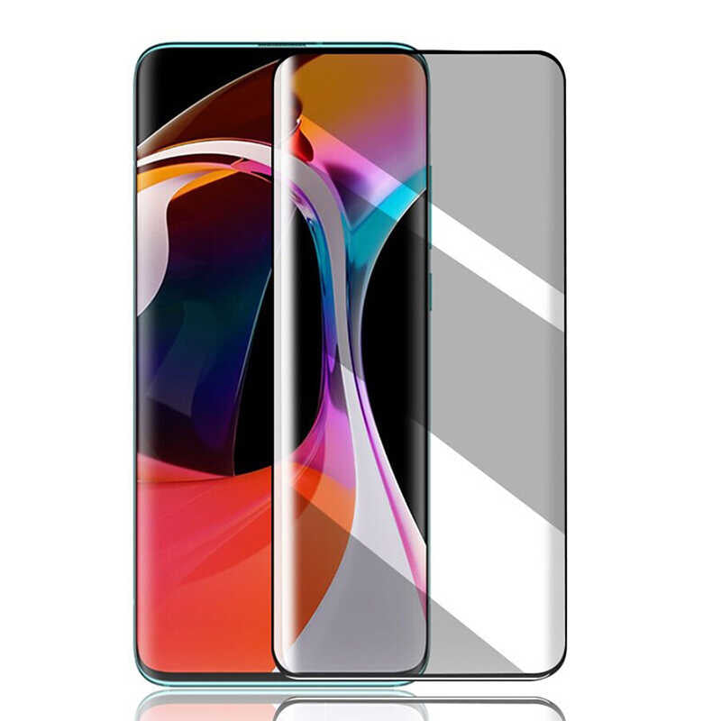 Xiaomi Mi 9T Zore New 5D Privacy Temperli Ekran Koruyucu Siyah