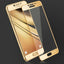 Galaxy C5 Pro Zore Ekranı Tam Kaplayan Düz Cam Koruyucu Gold
