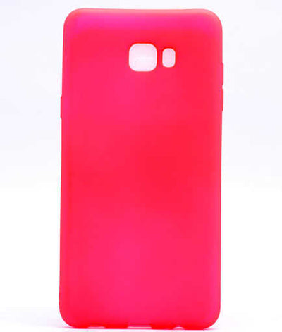 Galaxy C5 Pro Kılıf Zore Premier Silikon Kapak Pembe