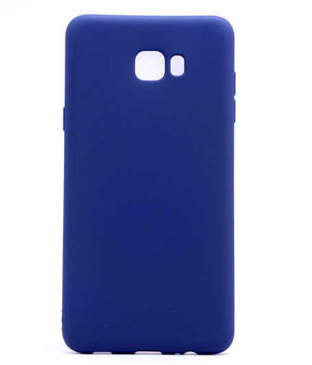 Galaxy C5 Pro Kılıf Zore Premier Silikon Kapak Lacivert