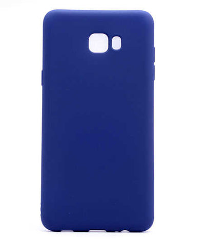 Galaxy C5 Pro Kılıf Zore Premier Silikon Kapak Lacivert