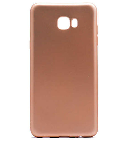 Galaxy C5 Pro Kılıf Zore Premier Silikon Kapak Rose Gold