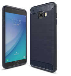 Galaxy C5 Pro Kılıf Zore Room Silikon Kapak Gri