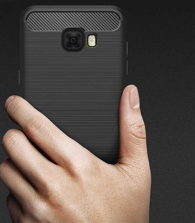 Galaxy C5 Pro Kılıf Zore Room Silikon Kapak Siyah