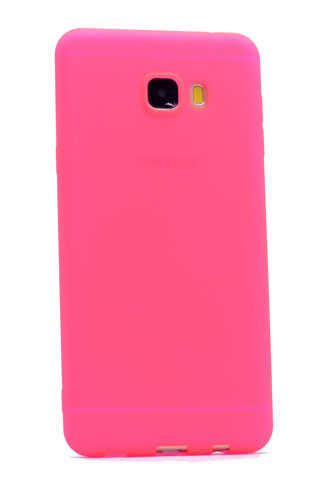 Galaxy C7 Kılıf Zore Premier Silikon Kapak Pembe