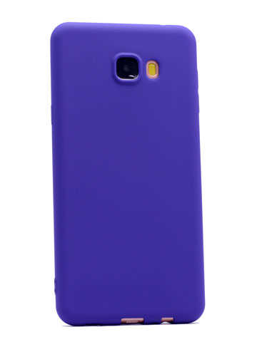 Galaxy C7 Kılıf Zore Premier Silikon Kapak Mor