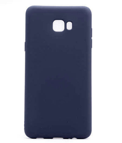 Galaxy C7 Pro Kılıf Zore Premier Silikon Kapak Lacivert