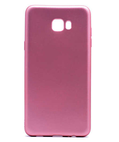 Galaxy C7 Pro Kılıf Zore Premier Silikon Kapak Pembe