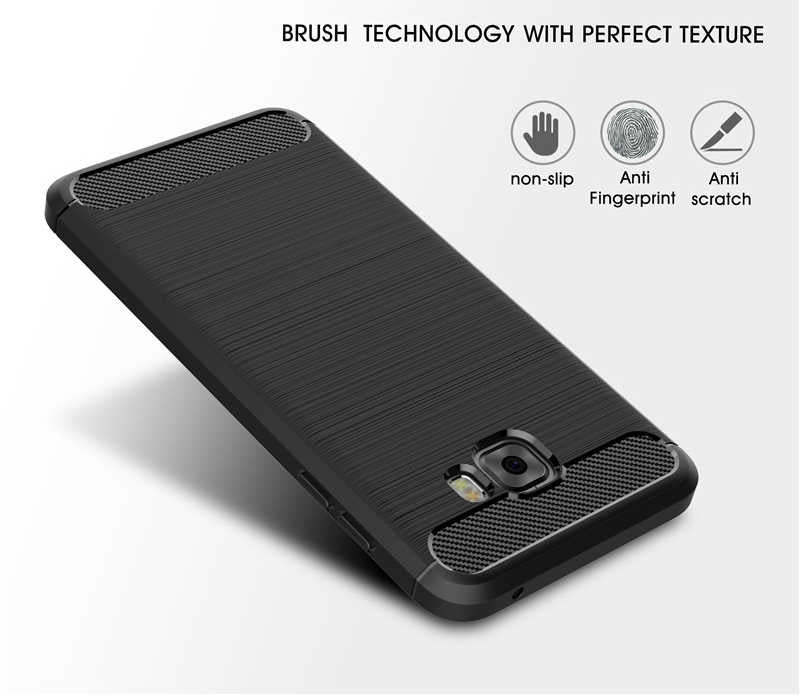 Galaxy C7 Pro Kılıf Zore Room Silikon Kapak Gri