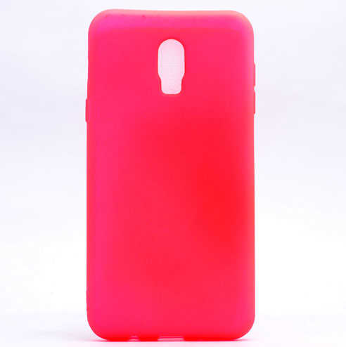 Galaxy C8 Kılıf Zore Premier Silikon Kapak Pembe