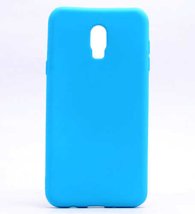 Galaxy C8 Kılıf Zore Premier Silikon Kapak Mavi