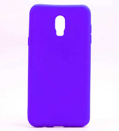 Galaxy C8 Kılıf Zore Premier Silikon Kapak Mor