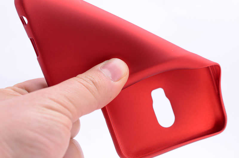 Galaxy C8 Kılıf Zore Premier Silikon Kapak Mavi