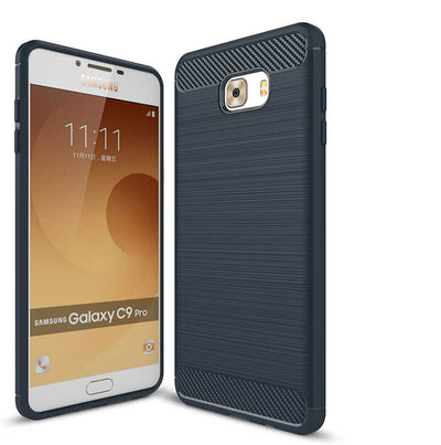 Galaxy C9 Pro Kılıf Zore Room Silikon Kapak Lacivert