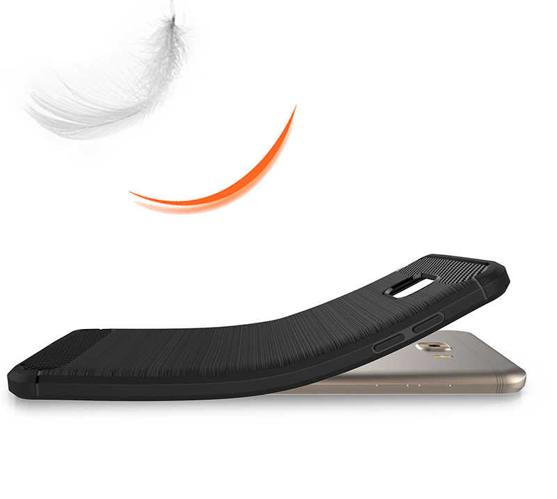 Galaxy C9 Pro Kılıf Zore Room Silikon Kapak Siyah