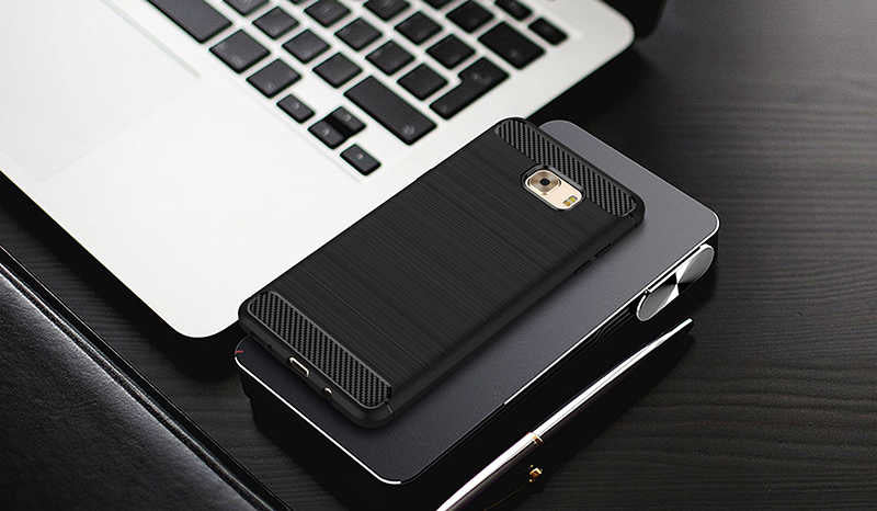 Galaxy C9 Pro Kılıf Zore Room Silikon Kapak Lacivert