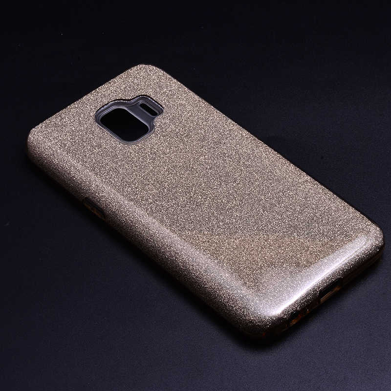 Galaxy J2 Core Kılıf Zore Shining Silikon Gold