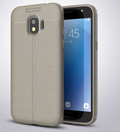 Galaxy J2 Pro 2018 Kılıf Zore Niss Silikon Kapak Gri