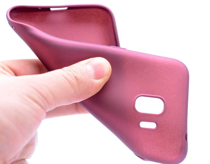 Galaxy J2 Pro 2018 Kılıf Zore Premier Silikon Kapak Kırmızı