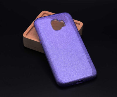 Galaxy J2 Pro 2018 Kılıf Zore Shining Silikon Mor