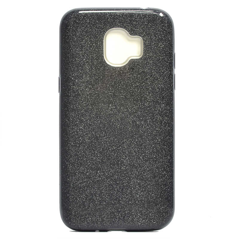 Galaxy J2 Pro 2018 Kılıf Zore Shining Silikon Siyah