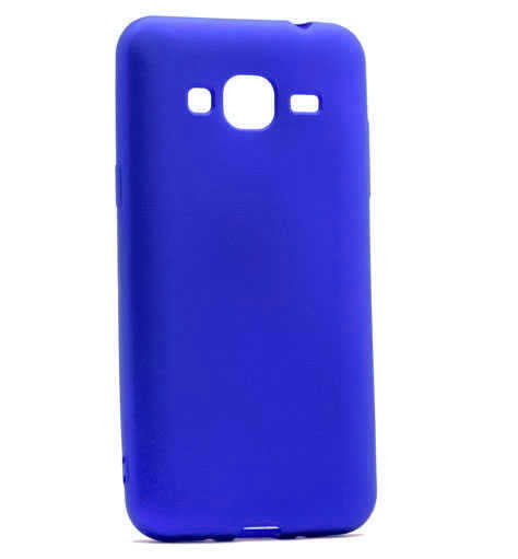 Galaxy J3 Kılıf Zore Premier Silikon Kapak Saks Mavi