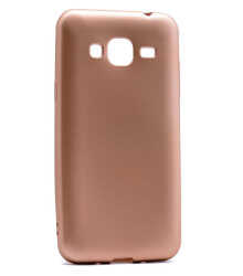 Galaxy J3 Kılıf Zore Premier Silikon Kapak Rose Gold