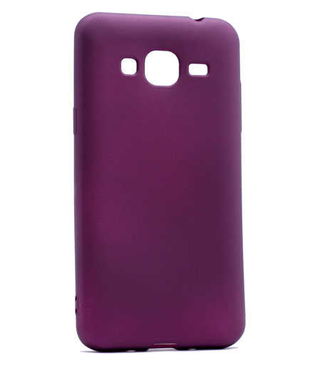 Galaxy J3 Kılıf Zore Premier Silikon Kapak Mürdüm