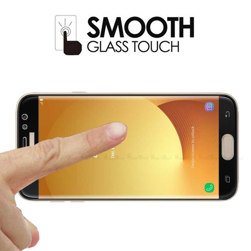 Galaxy J330 Pro Zore Kenarları Kırılmaya Dayanıklı Cam Ekran Koruyucu Beyaz