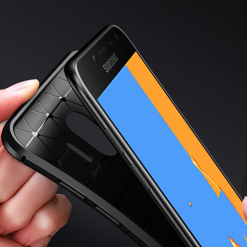 Galaxy J4 Kılıf Zore Negro Silikon Kapak Kahverengi