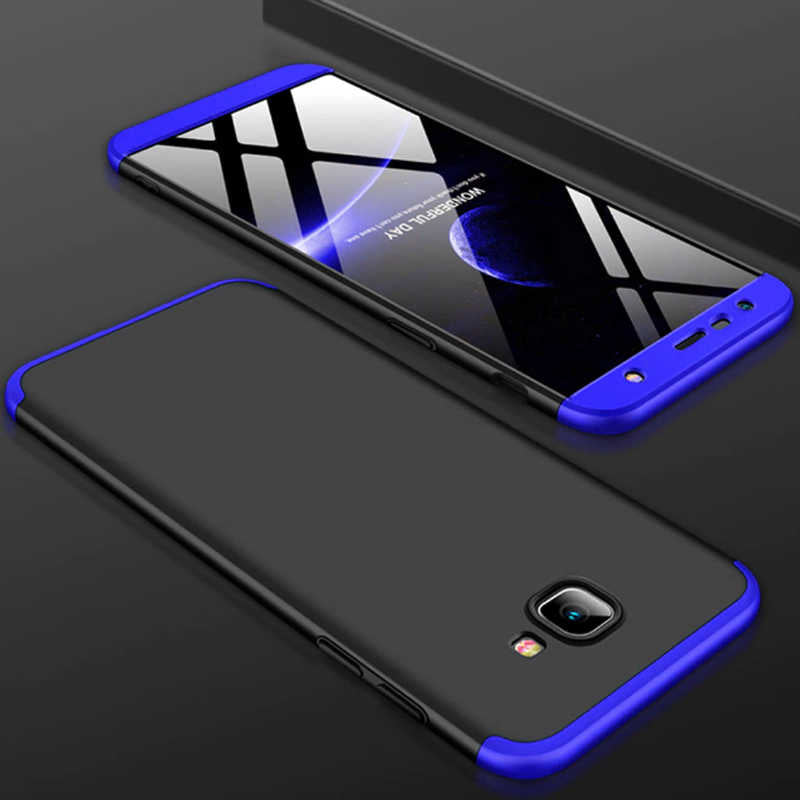 Galaxy J4 Plus Kılıf Zore Ays Kapak Siyah-Mavi