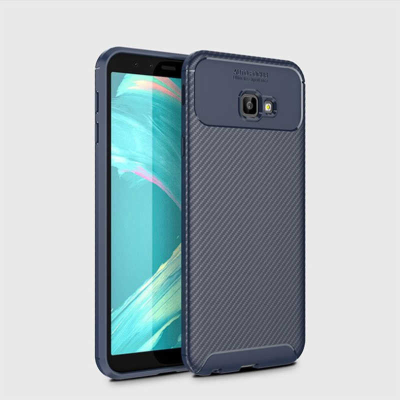 Galaxy J4 Plus Kılıf Zore Negro Silikon Kapak Lacivert