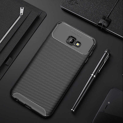Galaxy J4 Plus Kılıf Zore Negro Silikon Kapak Siyah