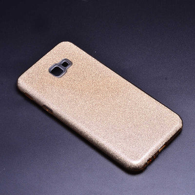 Galaxy J4 Plus Kılıf Zore Shining Silikon Gold