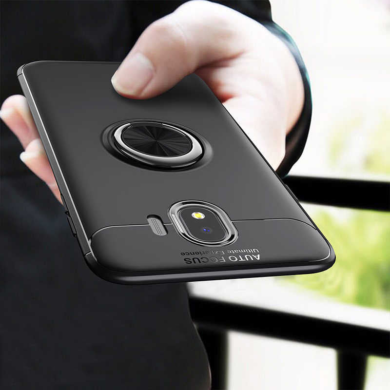 Galaxy J4 Kılıf Zore Ravel Silikon Kapak Siyah