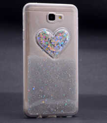 Galaxy J5 Prime Kılıf Zore Kalpli Silikon Pembe